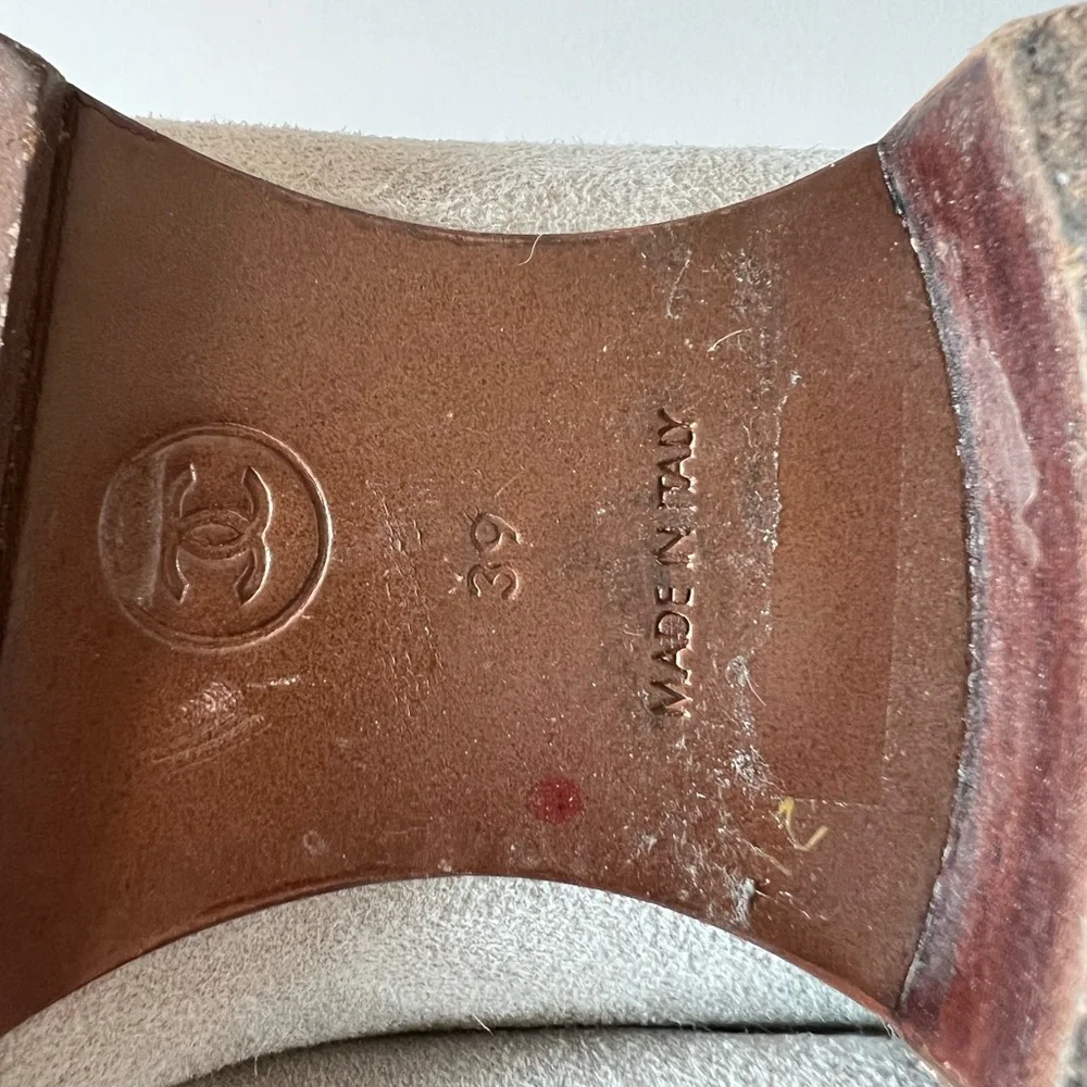 Chanel Sport Interlocking CC Logo Boots with COA